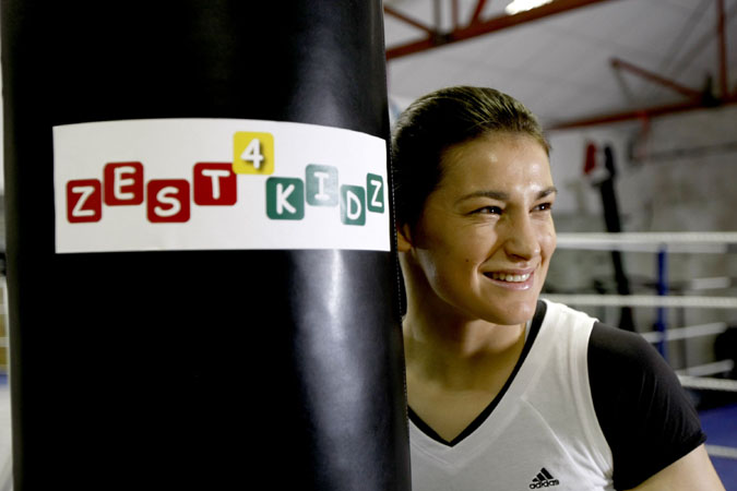 Katie Taylor at the Zest4Kidz launch by Iain White, Photographer, Dublin 16